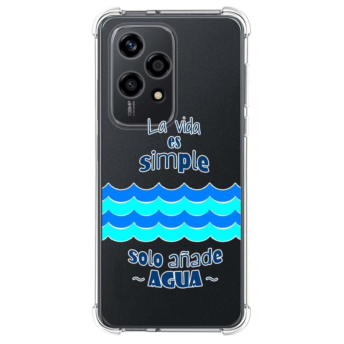 Funda Silicona Antigolpes para Huawei Honor 200 Lite 5G diseño Agua Dibujos