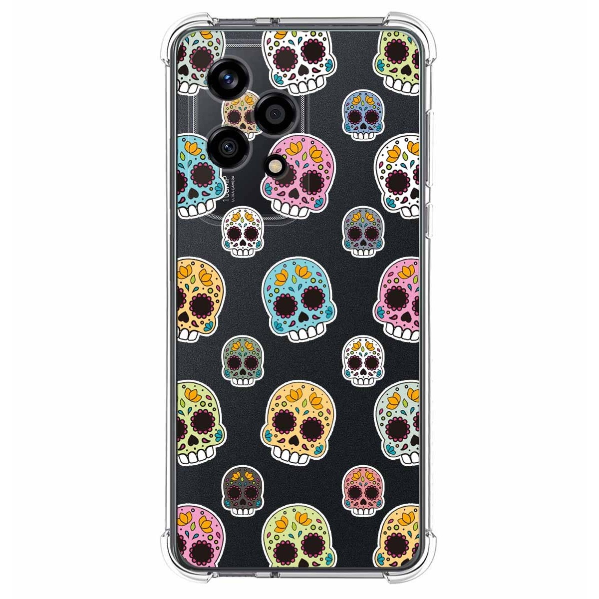 Funda Silicona Antigolpes para Huawei Honor 200 Lite 5G diseño Catrina Dibujos