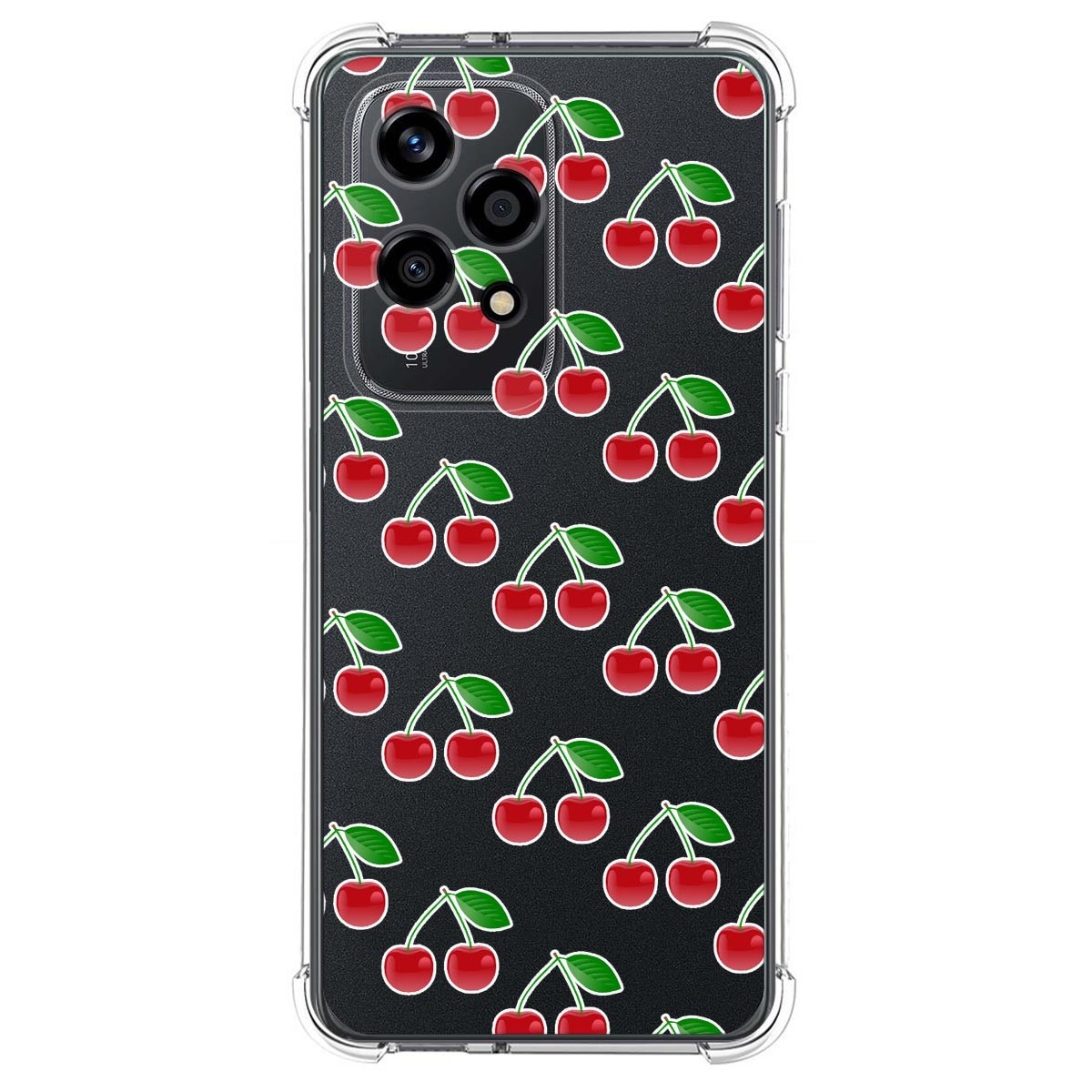 Funda Silicona Antigolpes para Huawei Honor 200 Lite 5G diseño Cerezas Dibujos