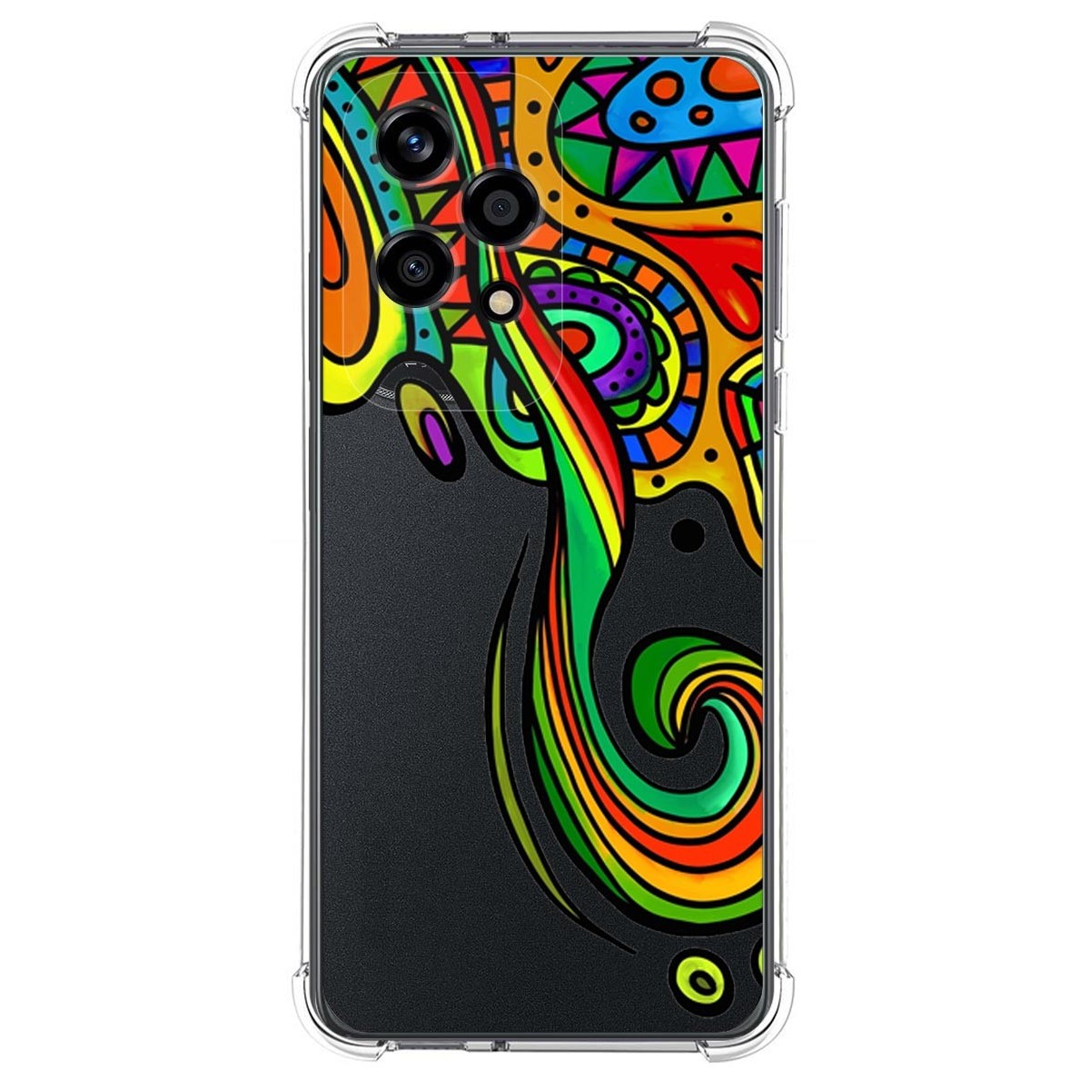 Funda Silicona Antigolpes para Huawei Honor 200 Lite 5G diseño Colores Dibujos