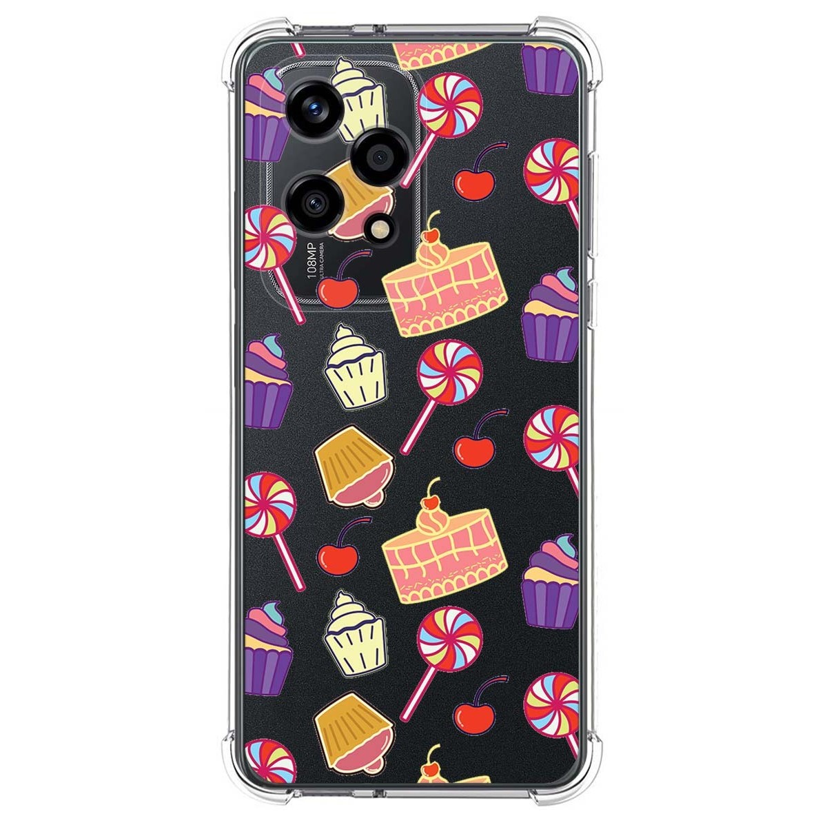 Funda Silicona Antigolpes para Huawei Honor 200 Lite 5G diseño Dulces 01 Dibujos