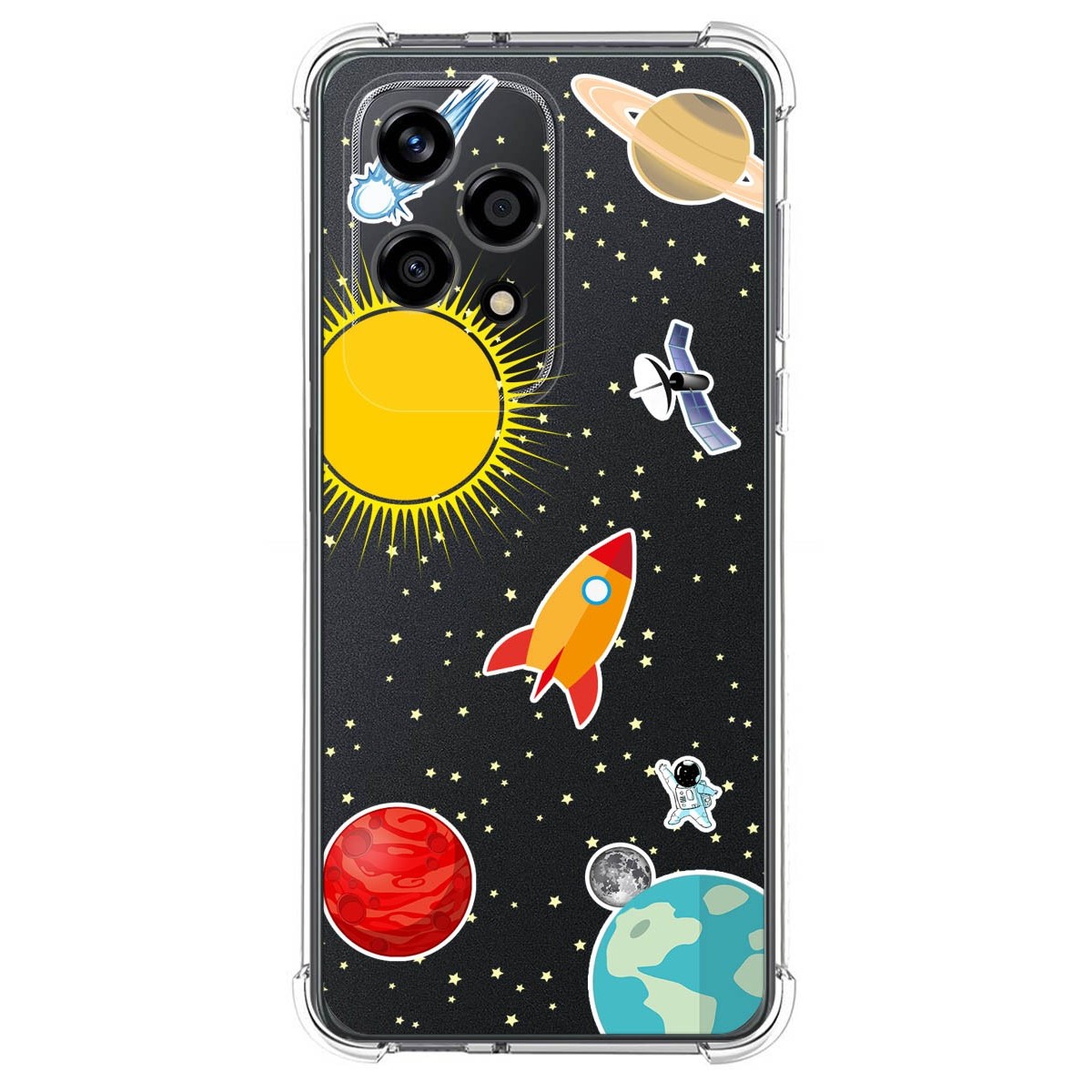 Funda Silicona Antigolpes para Huawei Honor 200 Lite 5G diseño Espacio Dibujos