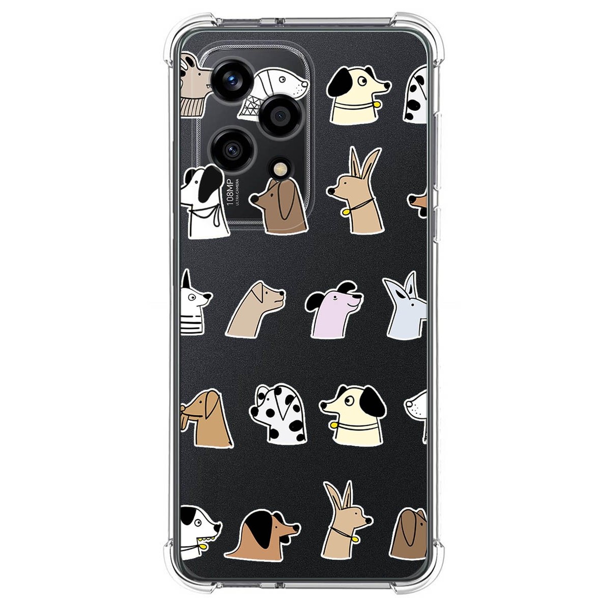 Funda Silicona Antigolpes para Huawei Honor 200 Lite 5G diseño Perros Dibujos