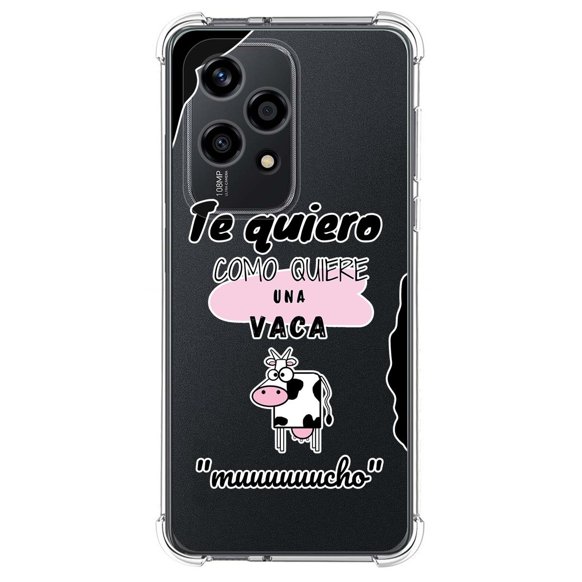 Funda Silicona Antigolpes para Huawei Honor 200 Lite 5G diseño Vaca Dibujos