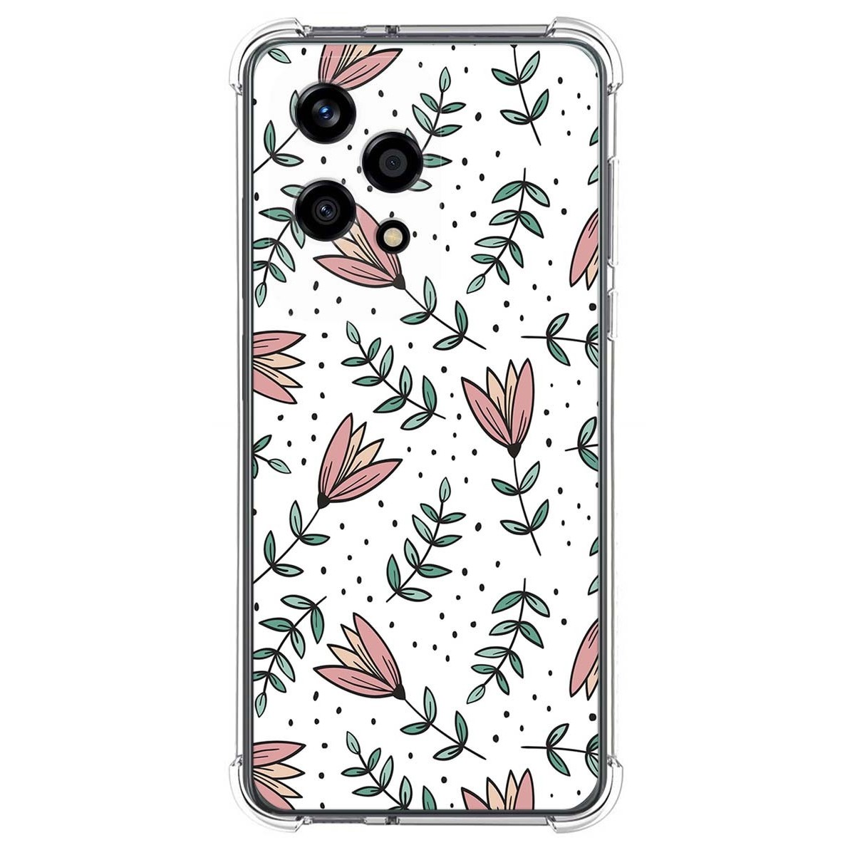 Funda Silicona Antigolpes para Huawei Honor 200 Lite 5G diseño Flores 01 Dibujos