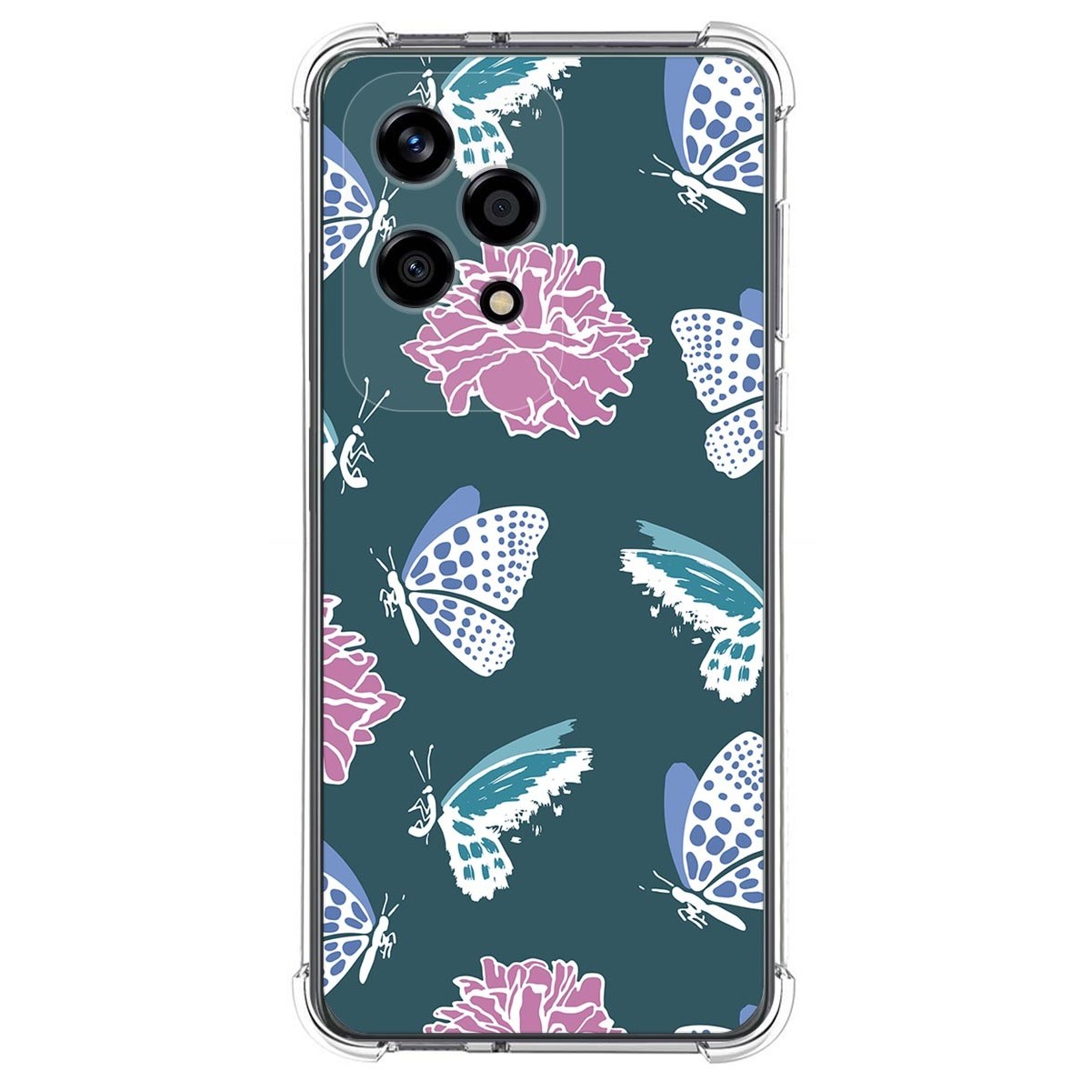 Funda Silicona Antigolpes para Huawei Honor 200 Lite 5G diseño Flores 10 Dibujos