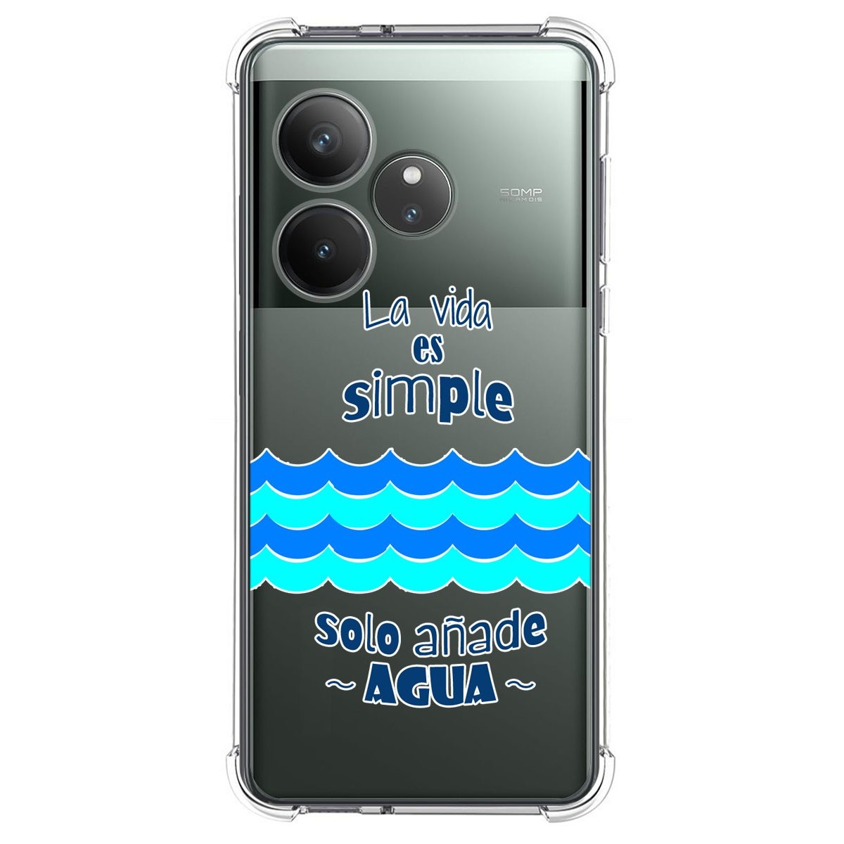 Funda Silicona Antigolpes para Realme GT 6 / GT 6T 5G diseño Agua Dibujos