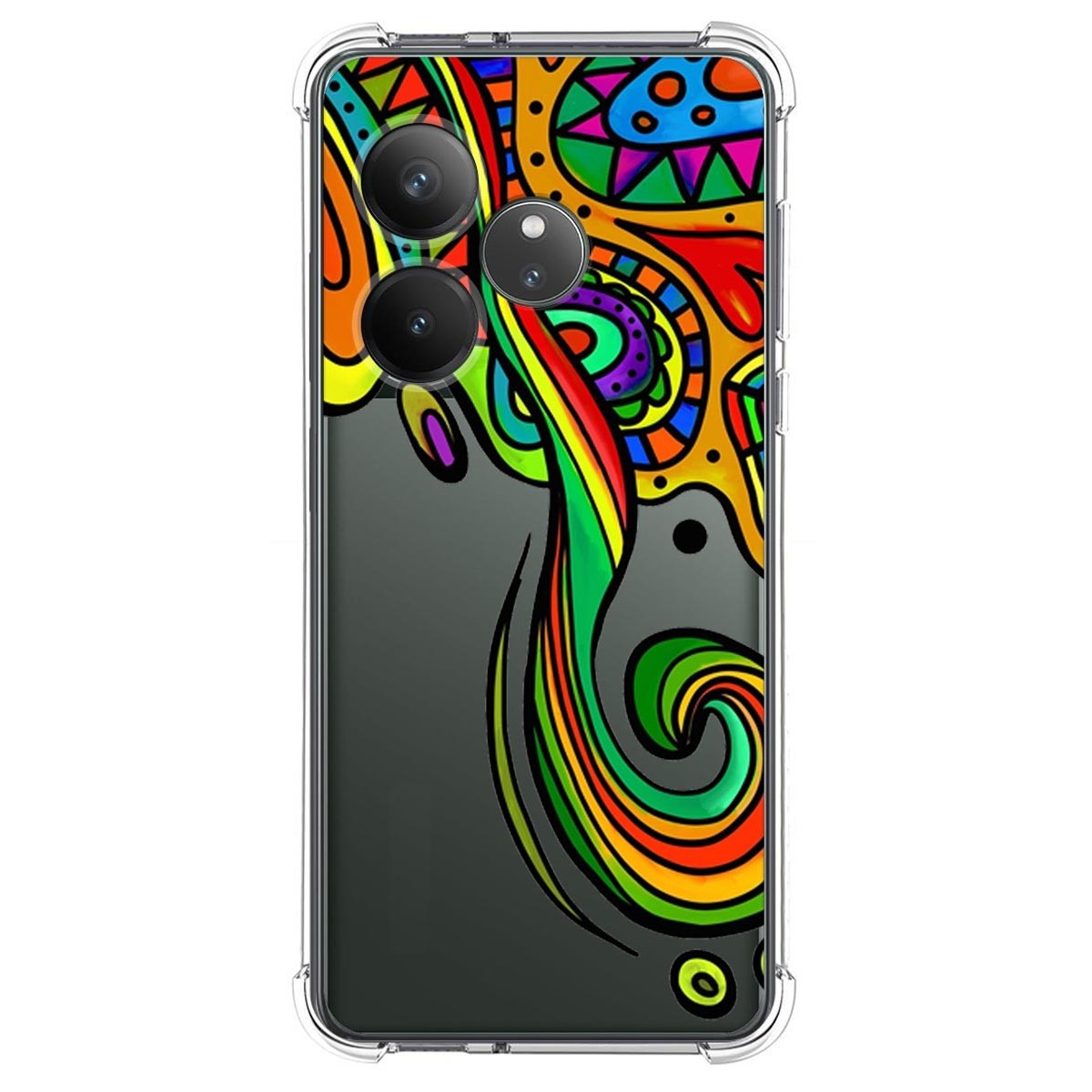 Funda Silicona Antigolpes para Realme GT 6 / GT 6T 5G diseño Colores Dibujos