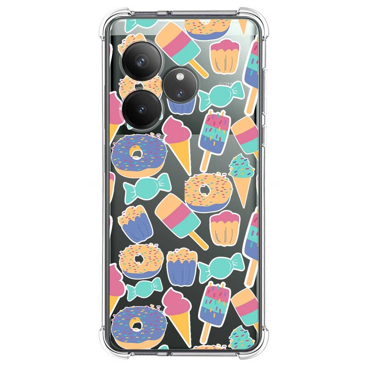 Funda Silicona Antigolpes para Realme GT 6 / GT 6T 5G diseño Dulces 02 Dibujos