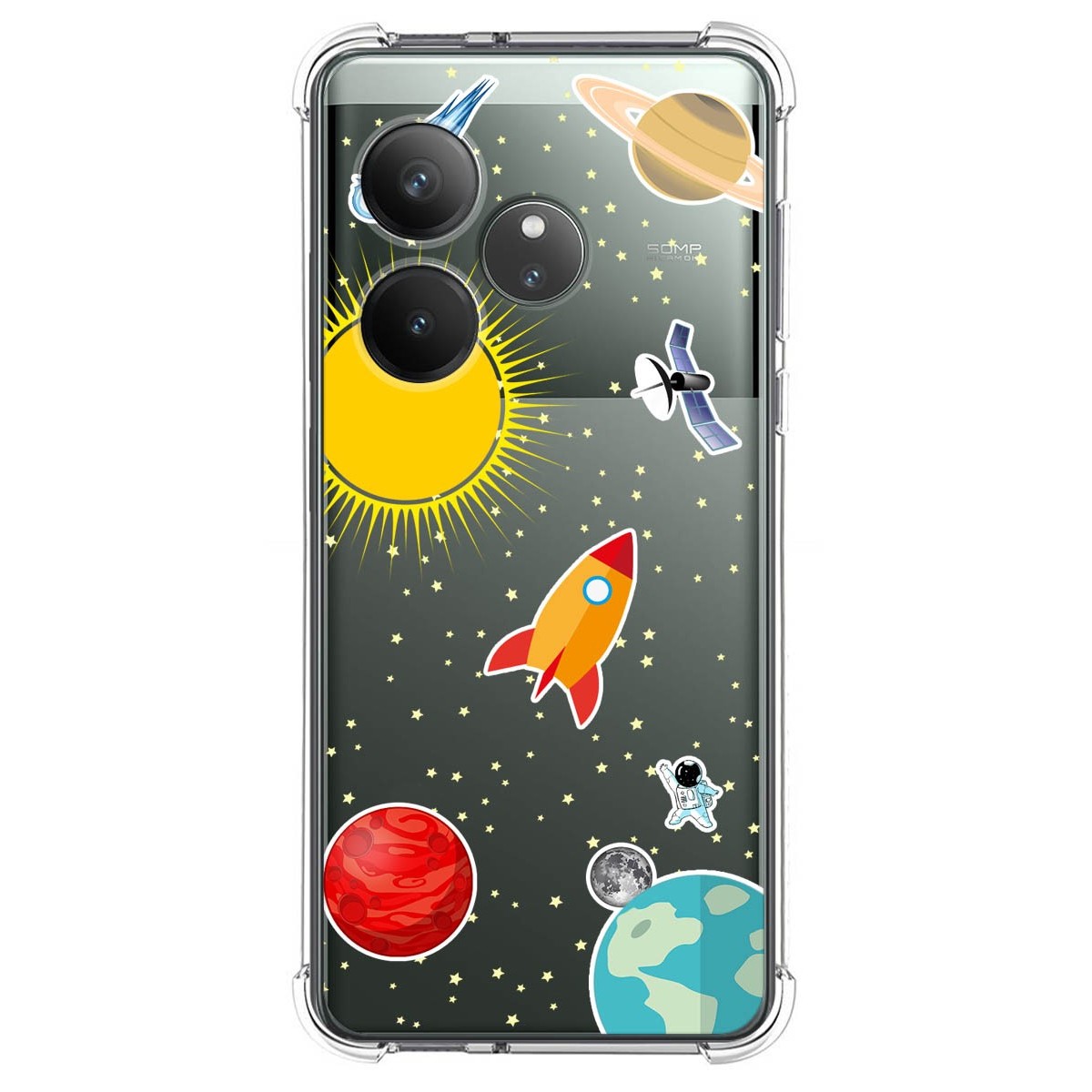 Funda Silicona Antigolpes para Realme GT 6 / GT 6T 5G diseño Espacio Dibujos