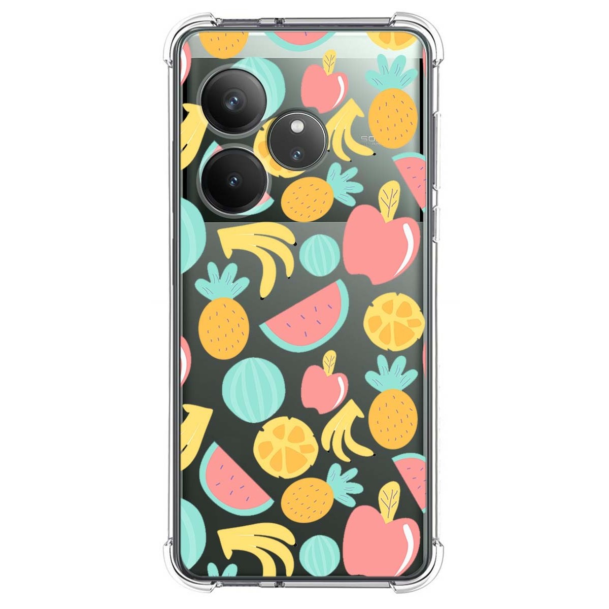 Funda Silicona Antigolpes para Realme GT 6 / GT 6T 5G diseño Frutas 02 Dibujos