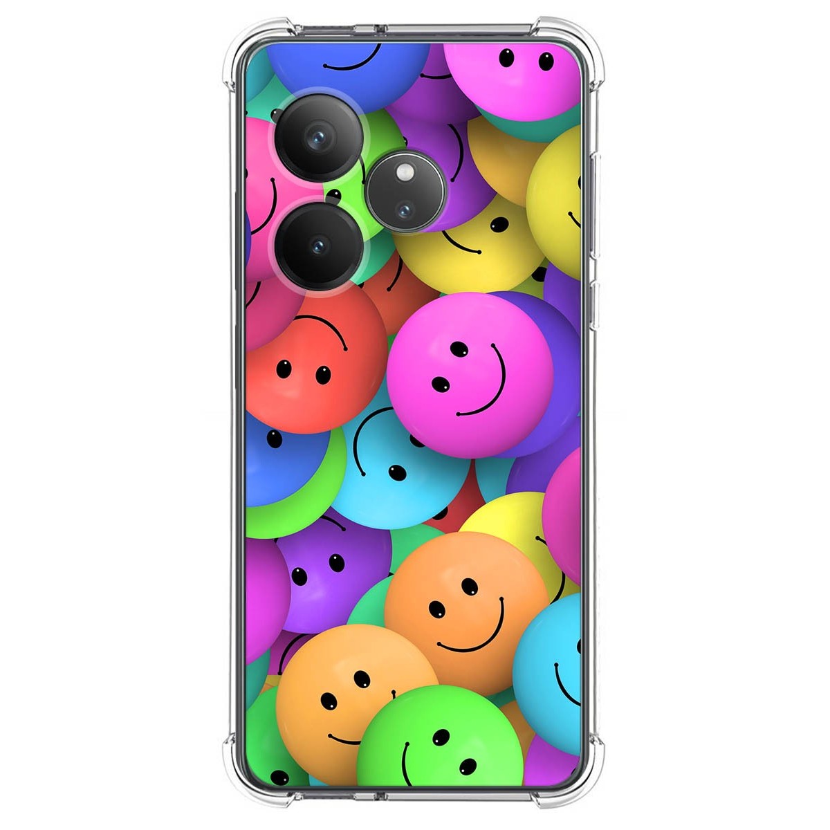 Funda Silicona Antigolpes para Realme GT 6 / GT 6T 5G diseño Smile Dibujos