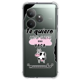 Funda Silicona Antigolpes para Realme GT 6 / GT 6T 5G diseño Vaca Dibujos