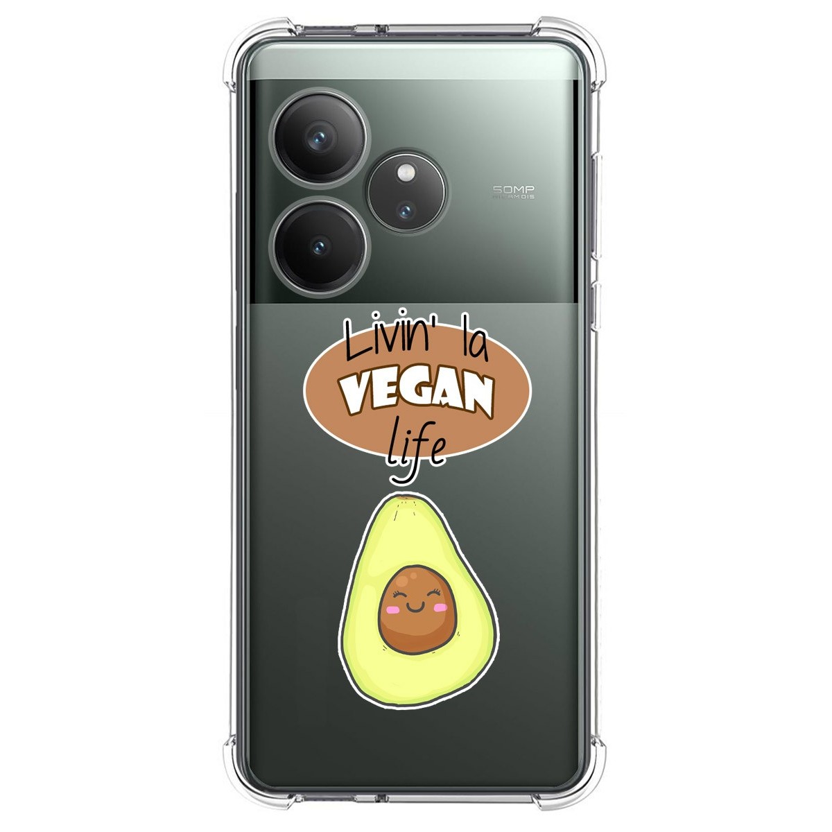 Funda Silicona Antigolpes para Realme GT 6 / GT 6T 5G diseño Vegan Life Dibujos