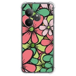 Funda Silicona Antigolpes para Realme GT 6 / GT 6T 5G diseño Flores 02 Dibujos