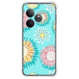 Funda Silicona Antigolpes para Realme GT 6 / GT 6T 5G diseño Flores 05 Dibujos