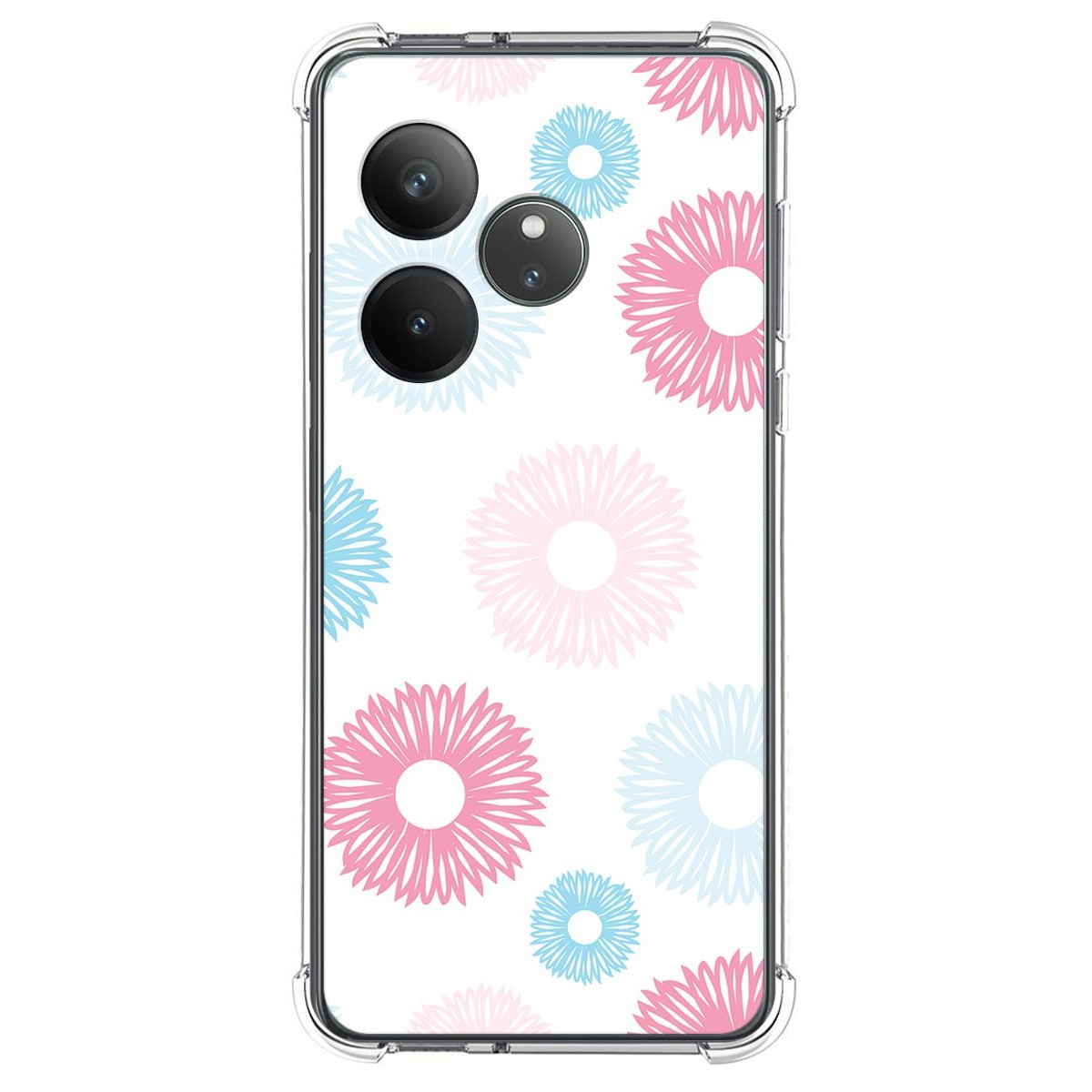 Funda Silicona Antigolpes para Realme GT 6 / GT 6T 5G diseño Flores 06 Dibujos