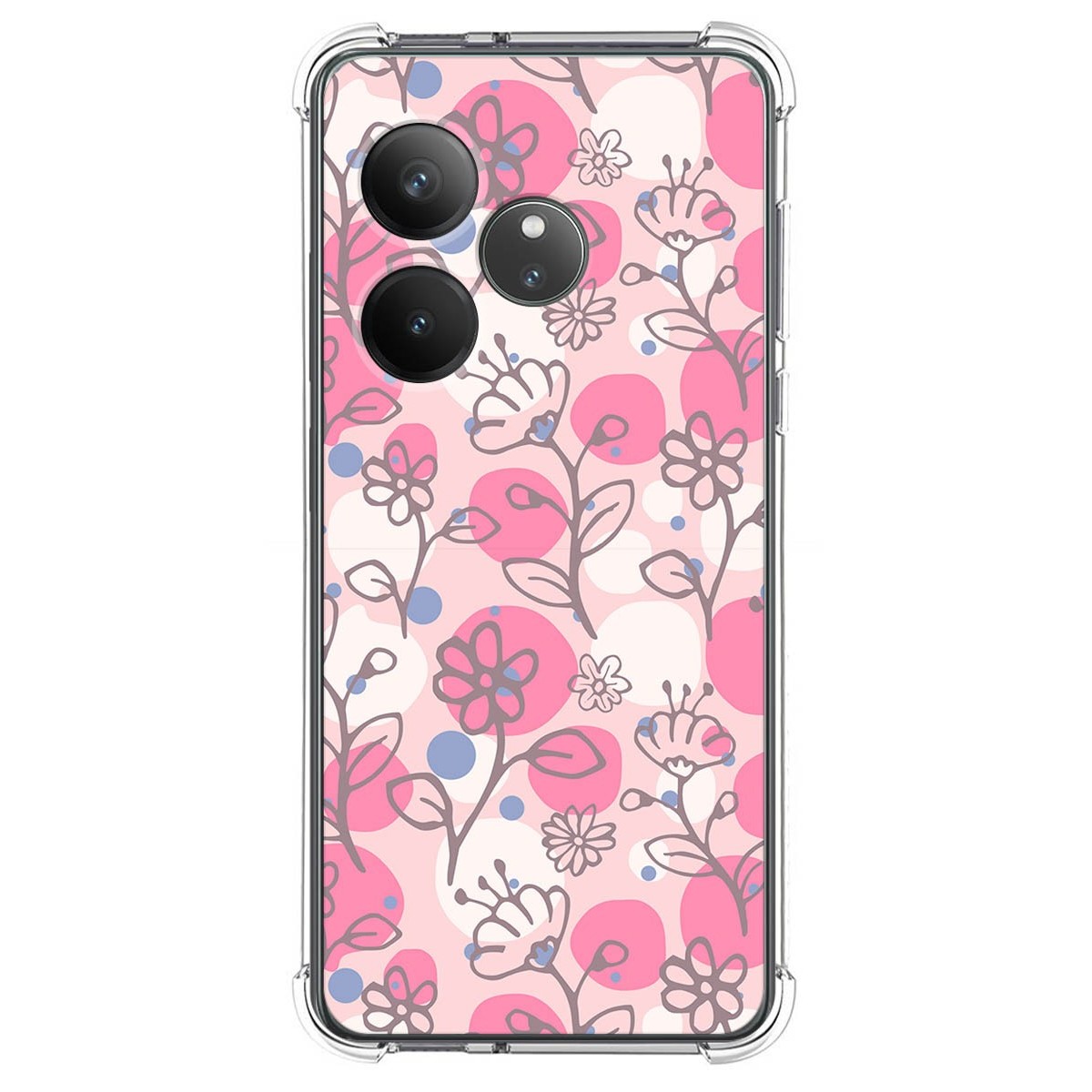 Funda Silicona Antigolpes para Realme GT 6 / GT 6T 5G diseño Flores 07 Dibujos