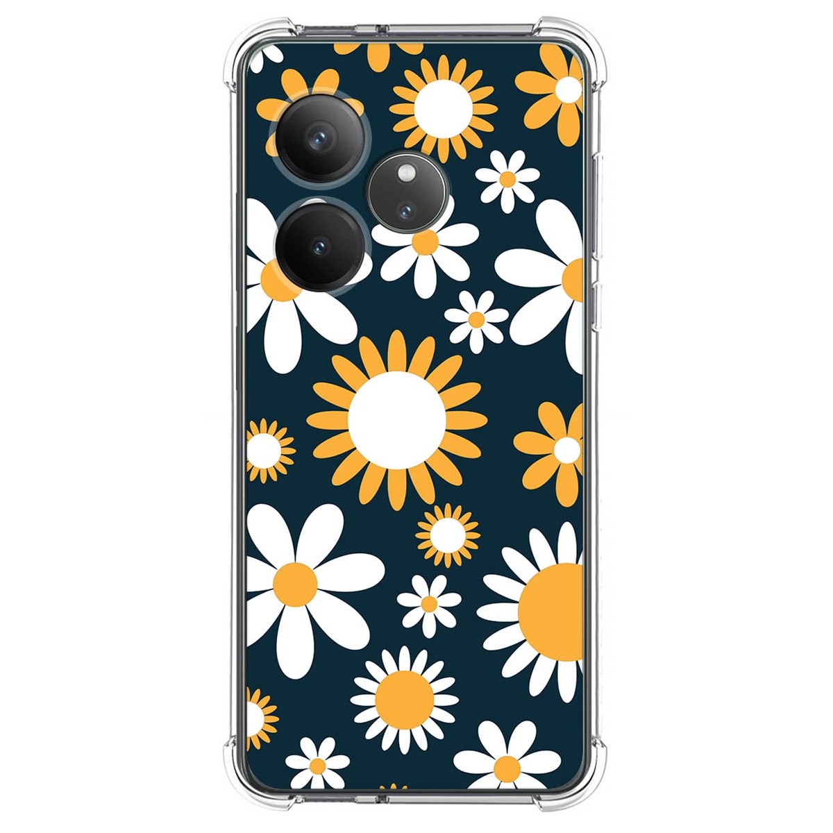 Funda Silicona Antigolpes para Realme GT 6 / GT 6T 5G diseño Flores 08 Dibujos