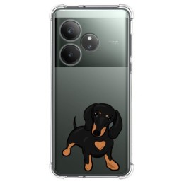 Funda Silicona Antigolpes para Realme GT 6 / GT 6T 5G diseño Perros 04 Dibujos