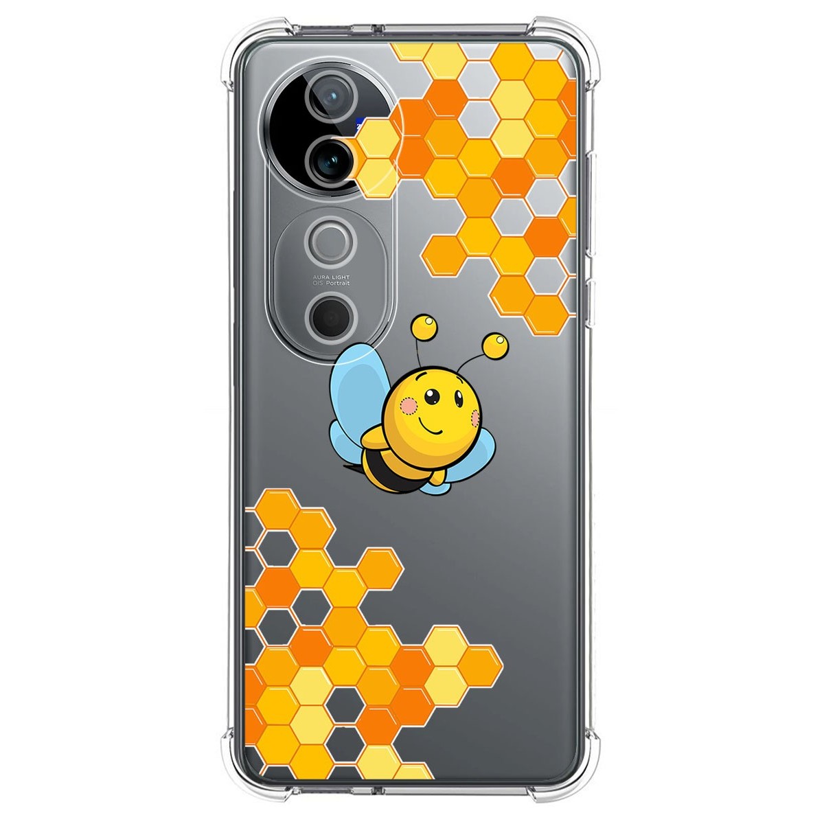 Funda Silicona Antigolpes para Vivo V40 5G diseño Abeja Dibujos