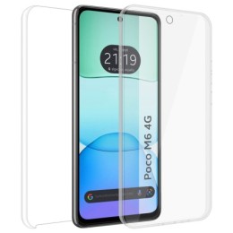 Funda Doble Transparente Pc + Tpu Full Body 360 para Xiaomi Poco M6 4G