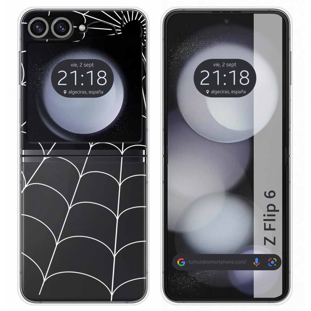 Funda Carcasa Dura Transparente para Samsung Galaxy Z Flip 6 5G diseño Araña Dibujos