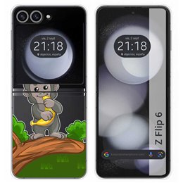 Funda Carcasa Dura Transparente para Samsung Galaxy Z Flip 6 5G diseño Mono Dibujos