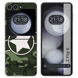 Funda Carcasa Dura para Samsung Galaxy Z Flip 6 5G diseño Camuflaje 01 Dibujos