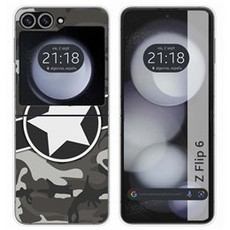 Funda Carcasa Dura para Samsung Galaxy Z Flip 6 5G diseño Camuflaje 02 Dibujos