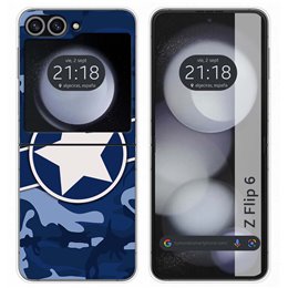 Funda Carcasa Dura para Samsung Galaxy Z Flip 6 5G diseño Camuflaje 03 Dibujos