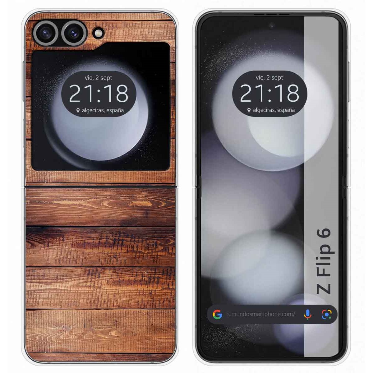 Funda Carcasa Dura para Samsung Galaxy Z Flip 6 5G diseño Madera 02 Dibujos