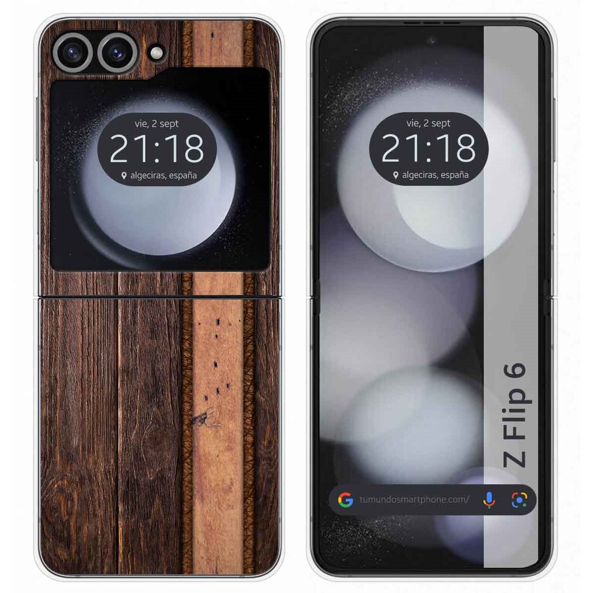 Funda Carcasa Dura para Samsung Galaxy Z Flip 6 5G diseño Madera 05 Dibujos