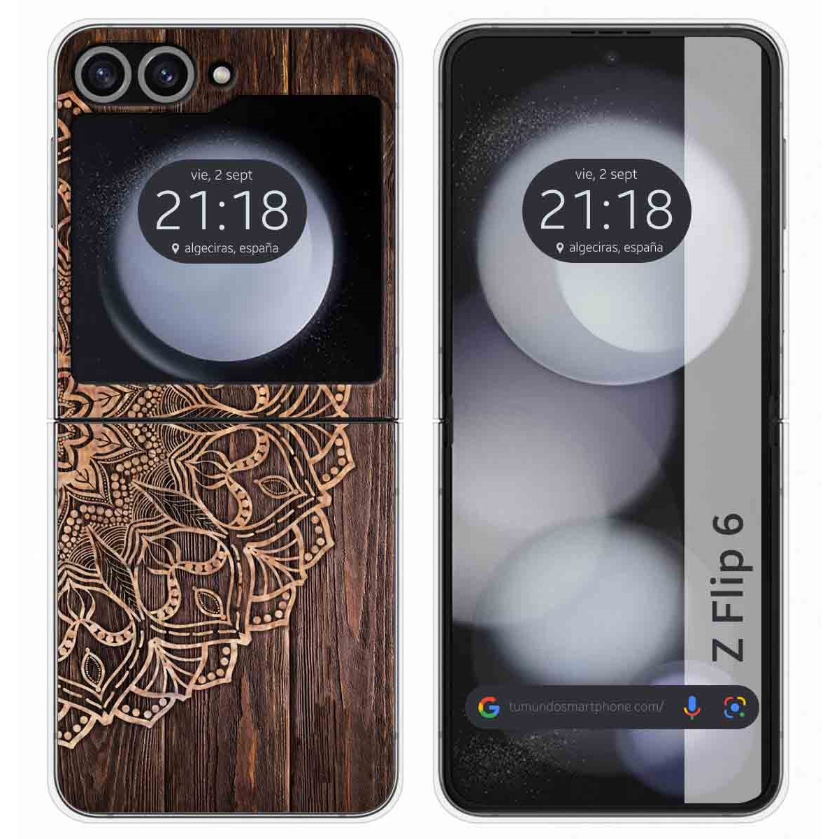 Funda Carcasa Dura para Samsung Galaxy Z Flip 6 5G diseño Madera 06 Dibujos