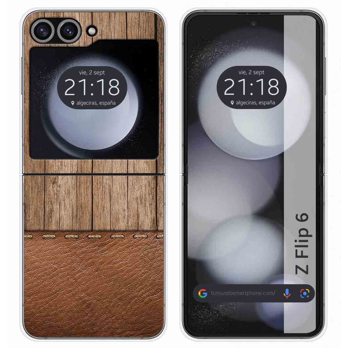 Funda Carcasa Dura para Samsung Galaxy Z Flip 6 5G diseño Madera 09 Dibujos