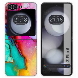 Funda Carcasa Dura para Samsung Galaxy Z Flip 6 5G diseño Mármol 15 Dibujos