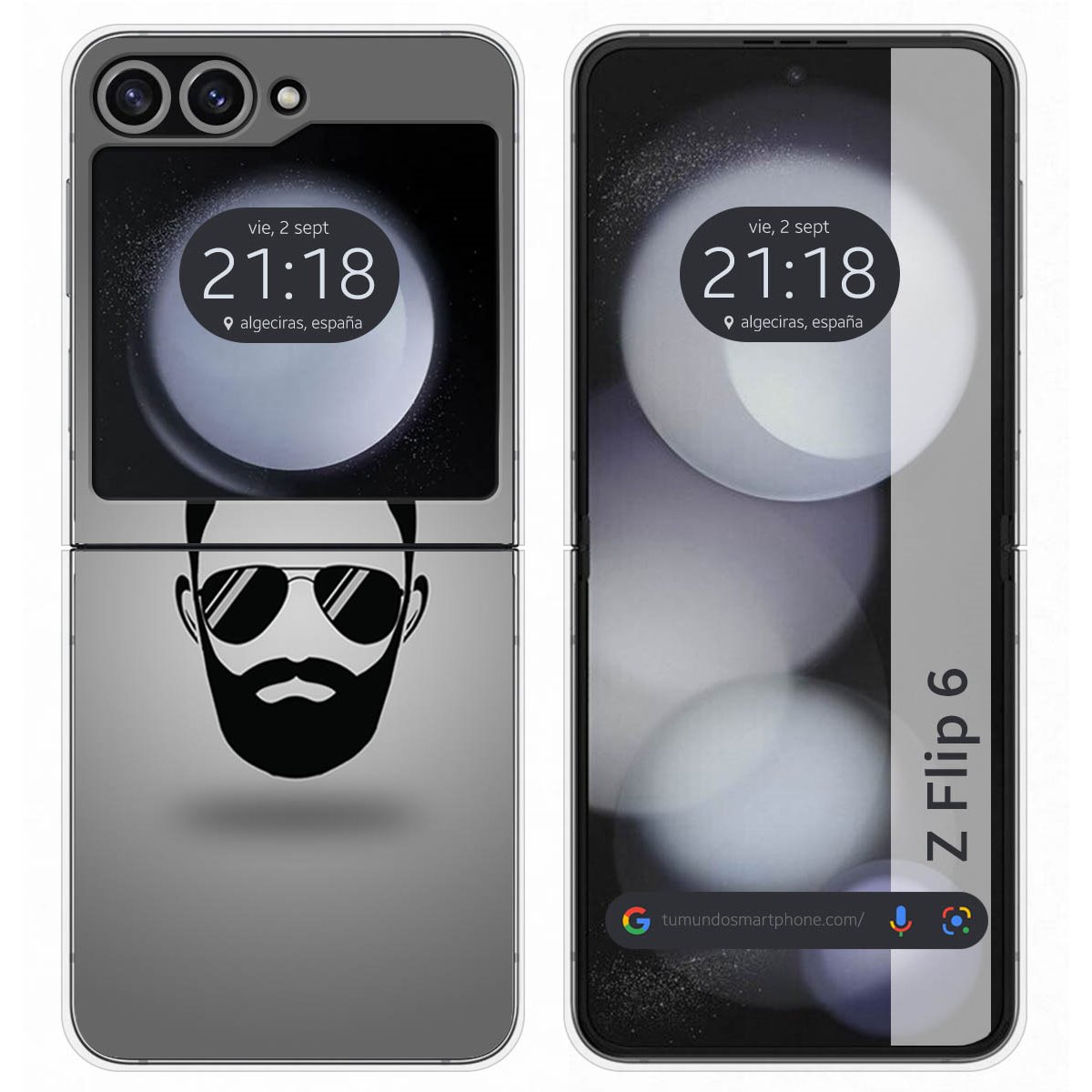 Funda Carcasa Dura para Samsung Galaxy Z Flip 6 5G diseño Barba Dibujos