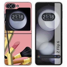 Funda Carcasa Dura para Samsung Galaxy Z Flip 6 5G diseño Brochas Dibujos