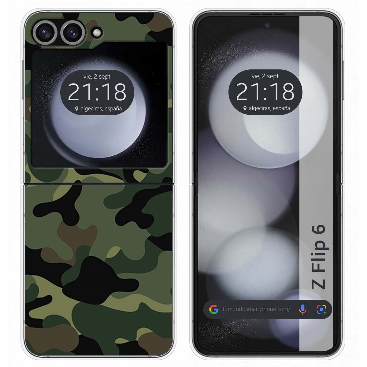 Funda Carcasa Dura para Samsung Galaxy Z Flip 6 5G diseño Camuflaje Dibujos