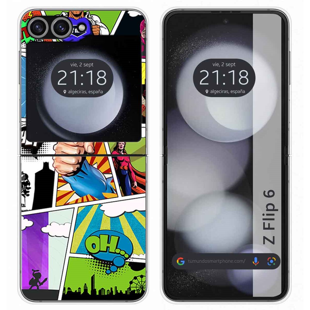 Funda Carcasa Dura para Samsung Galaxy Z Flip 6 5G diseño Comic Dibujos