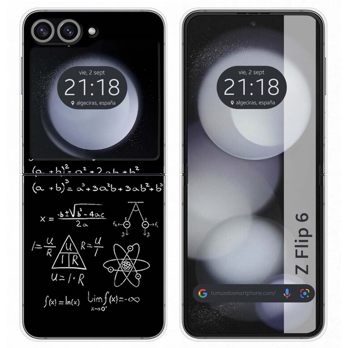 Funda Carcasa Dura para Samsung Galaxy Z Flip 6 5G diseño Formulas Dibujos