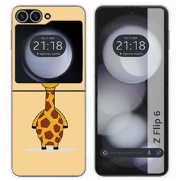 Funda Carcasa Dura para Samsung Galaxy Z Flip 6 5G diseño Jirafa Dibujos