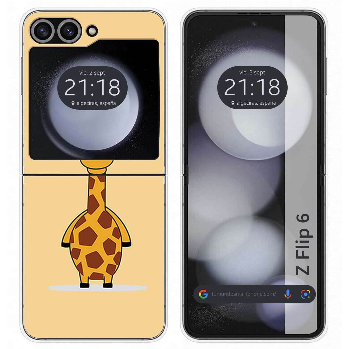 Funda Carcasa Dura para Samsung Galaxy Z Flip 6 5G diseño Jirafa Dibujos