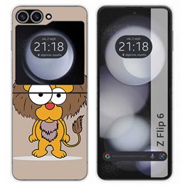 Funda Carcasa Dura para Samsung Galaxy Z Flip 6 5G diseño Leon Dibujos