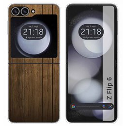 Funda Carcasa Dura para Samsung Galaxy Z Flip 6 5G diseño Madera Dibujos