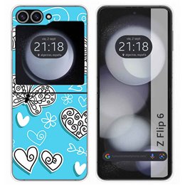 Funda Carcasa Dura para Samsung Galaxy Z Flip 6 5G diseño Mariposas Dibujos