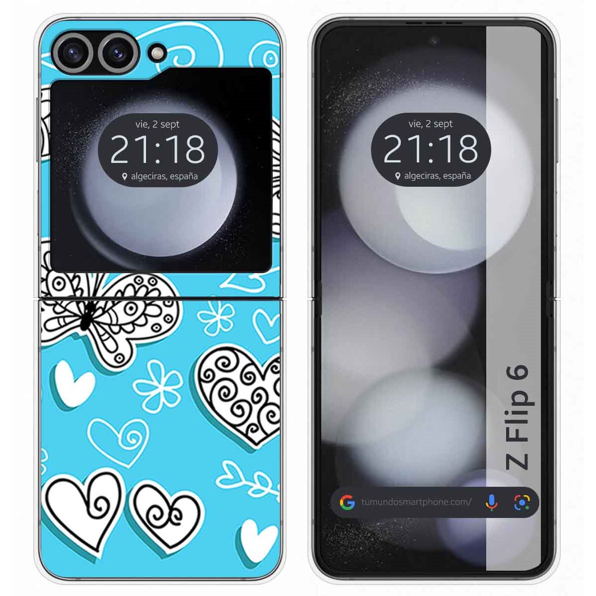 Funda Carcasa Dura para Samsung Galaxy Z Flip 6 5G diseño Mariposas Dibujos