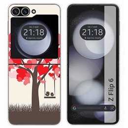 Funda Carcasa Dura para Samsung Galaxy Z Flip 6 5G diseño Pajaritos Dibujos