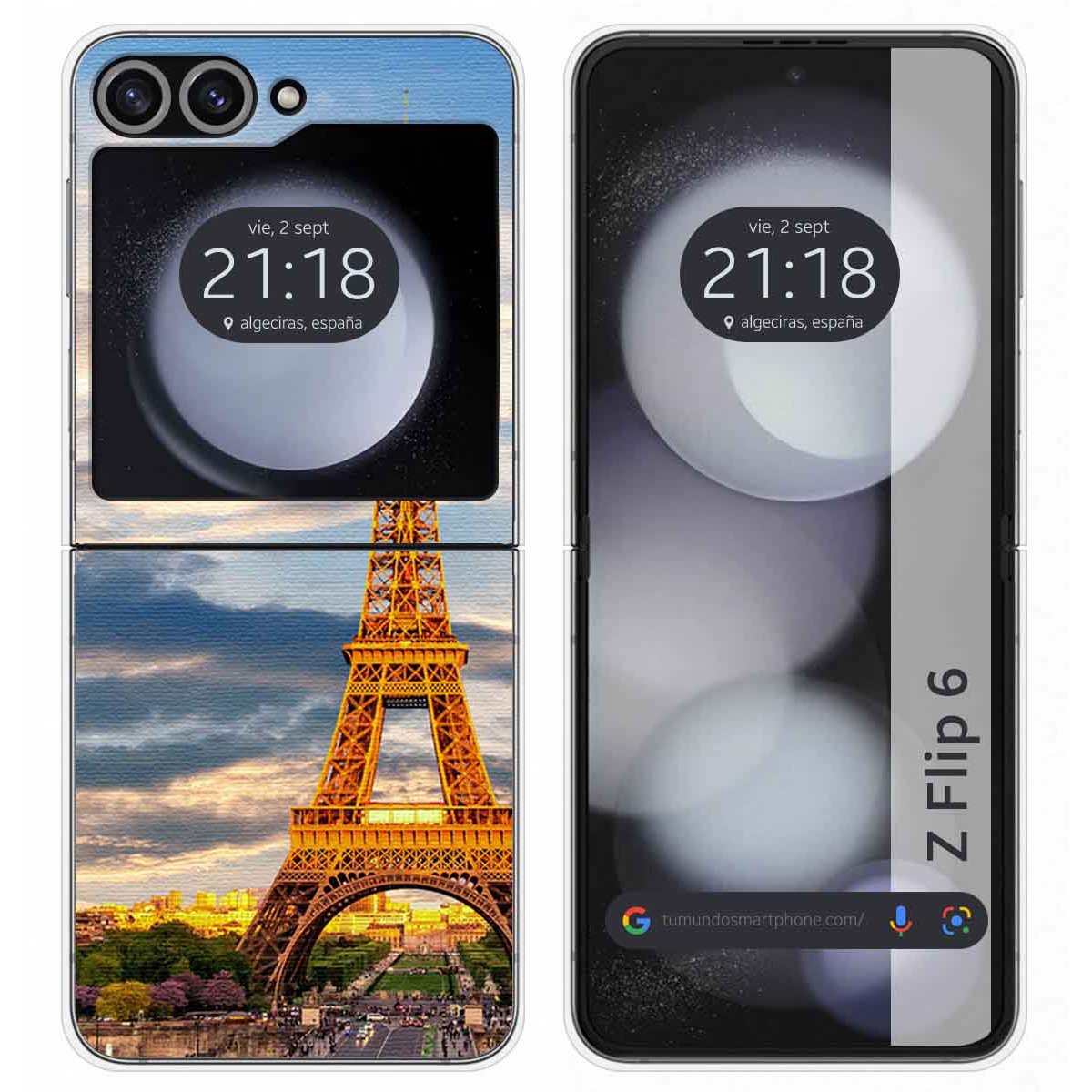 Funda Carcasa Dura para Samsung Galaxy Z Flip 6 5G diseño Paris Dibujos