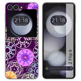 Funda Carcasa Dura para Samsung Galaxy Z Flip 6 5G diseño Radial Dibujos